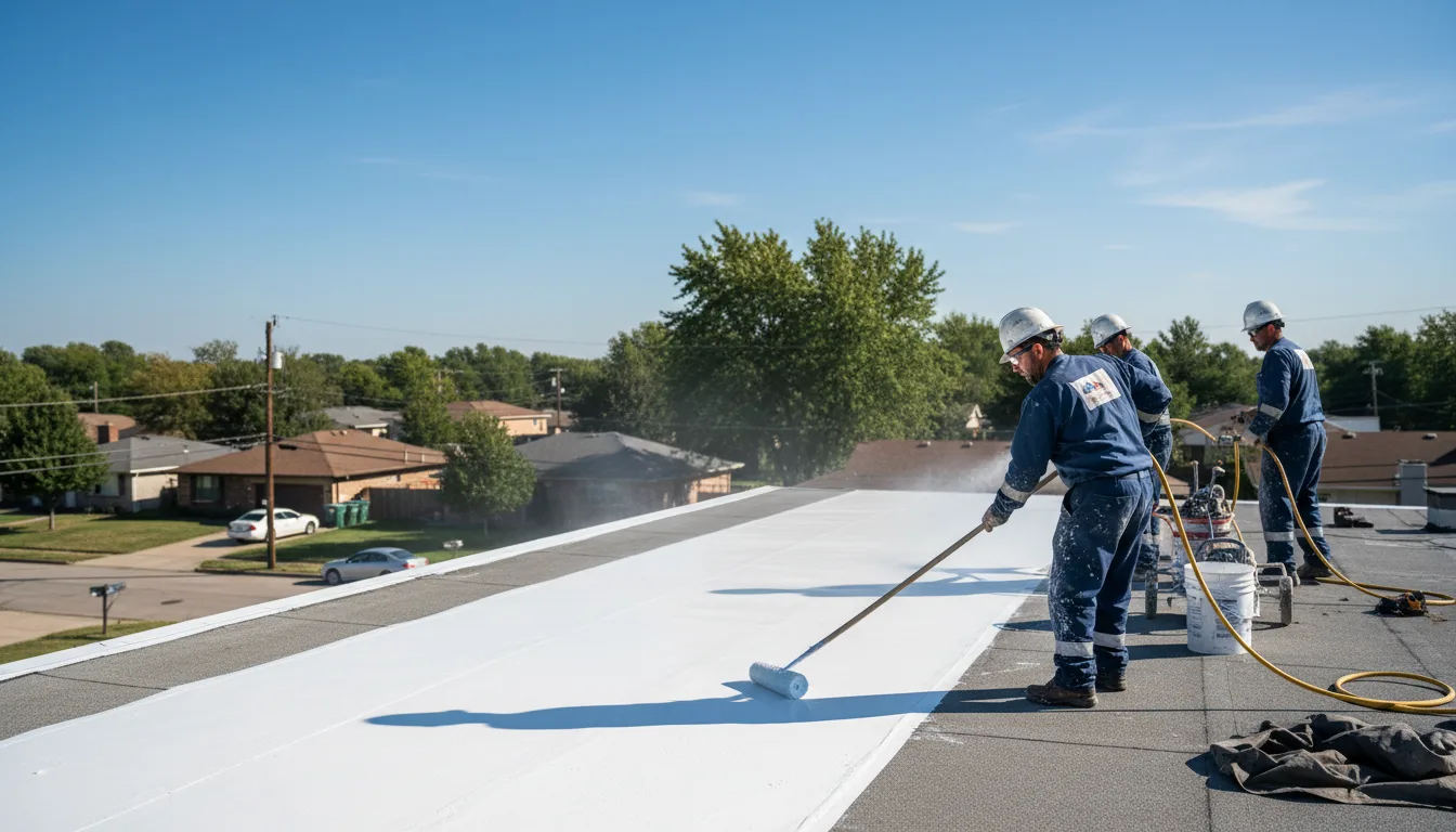 Commercial roof coating in Greentown, IN near me